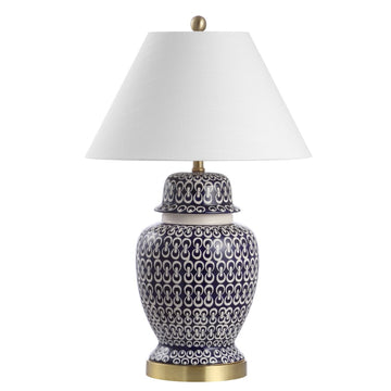 Tegola 28.5" Ceramic/Iron Coastal Modern LED Table Lamp - JONATHAN Y